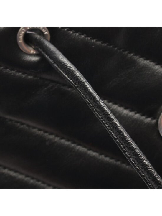 Saint Laurent Paris Backpack Loulou Black Leather Small main image 6